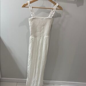 Aritzia Wilfred Chianti white romper